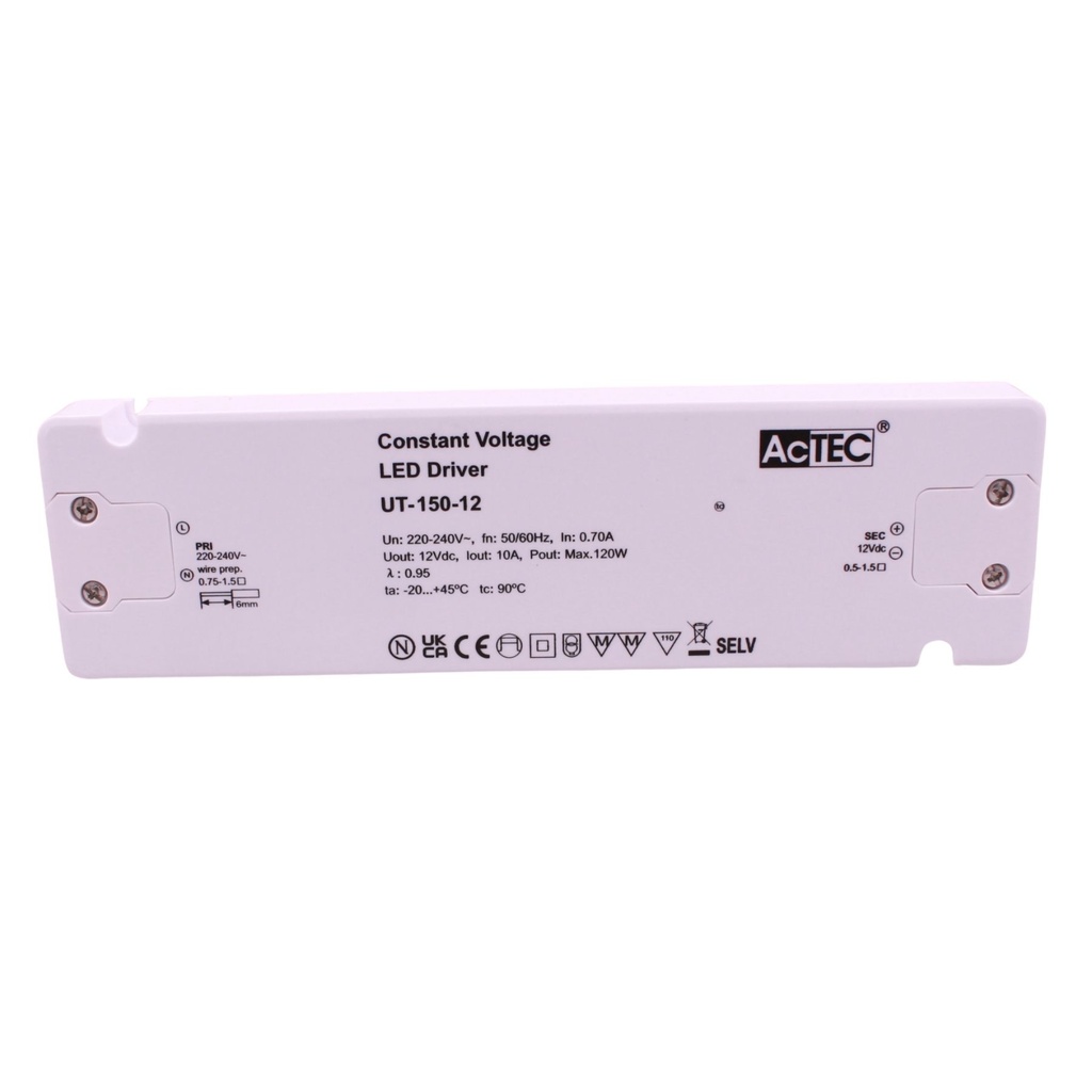 Alimentatore Trasformatore Ultra Slim 12V Tensione Costante CV