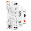 Relè Temporizzato Luci Scale 230V AC, Temporizzatore Auto ON OFF, 16A, 0,5-20 Minuti, 1 Modulo DIN, per Corridoi Ingressi Scale e Ventole Bagno, GRT8-LS