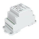 Alimentatore Bus DALI con Ripetitore Integrato, per Guida Barra DIN, AC220V, Uscita Max 200mA 16VDC, Estensione Linea fino a 1200 m, Protezione da Cortocircuito