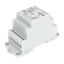 Dimmer DALI Da Guida Barra DIN, 12V 24V 36V 48V 15A, 1 Canale Tensione Costante, Push Dim, DALI-2, PWM 2KHz 8KHz 16KHz, per Strisce LED Monocolore