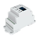 Dimmer DMX512 Triac 2 Canali per Lampade LED Dimmerabili 220V Taglio di Fase, Driver Triac, Alogene e Incandescenza, 1,5A/CH, RDM, Guida DIN, S1-DR