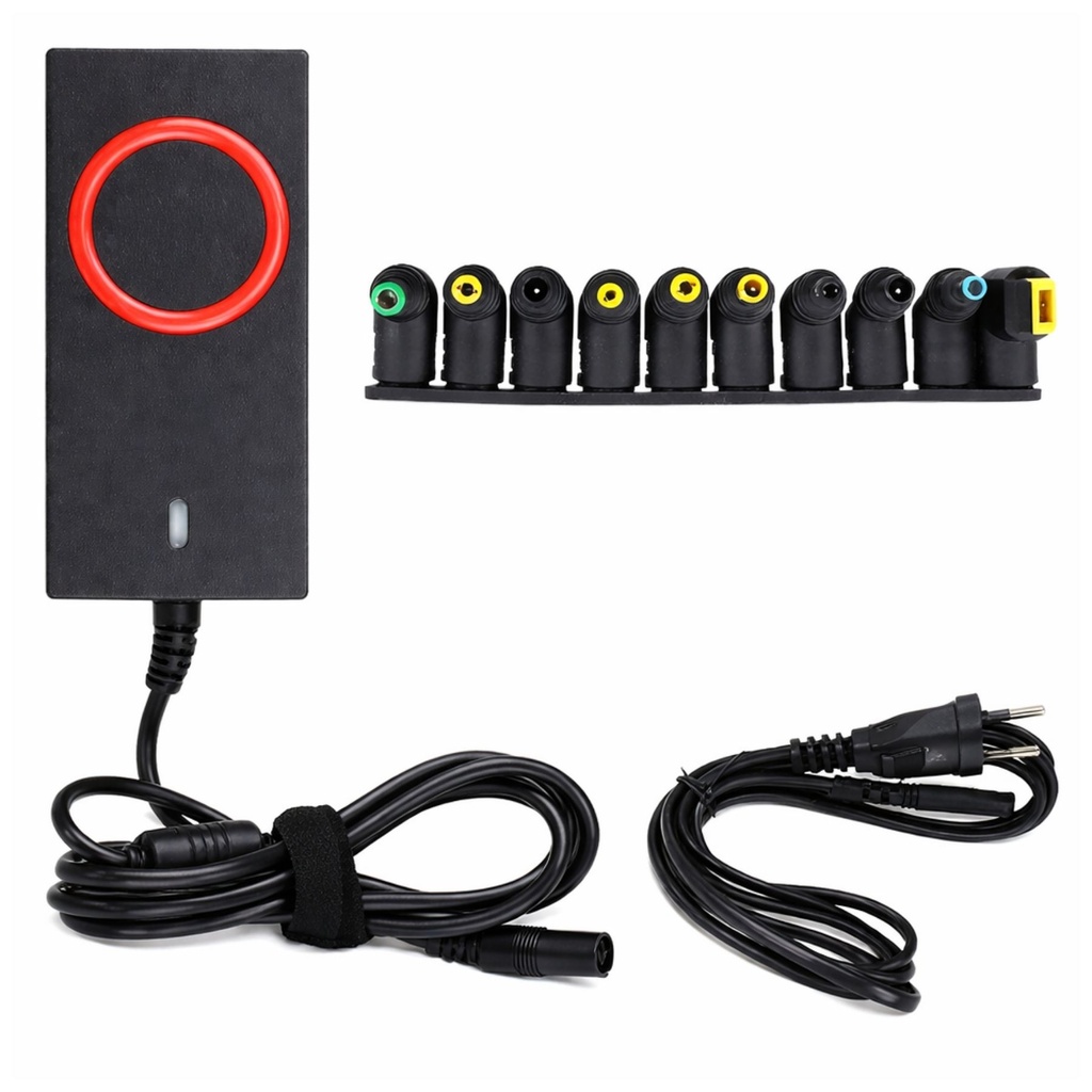 [CV7065] Alimentatore Universale Laptop 65W, Output 15–20V 3.25A, 10 Connettori
