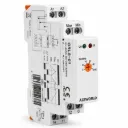 Relè Controllo Livello Liquidi, AC/DC 24-240V 10A, Gestione Semplice del Livello tra Minimo e Massimo, Regolatore Livello Acqua, Per Pompe e Serbatoi, 1 Modulo Guida Din