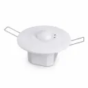 Sensore di Movimento a Microonde da Incasso 360°, Rilevatore Presenza per Soffitto, Distanza 2-16 m, Foro 60-85mm, D97mm, Sensibilità Lux Regolabile, Timer 10s-30min, 220V Max 2000W
