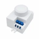 Sensore di Movimento a Microonde 360° da Superficie, Rilevatore Presenza per Luci 220V, Distanza Regolabile 1-8m, Timer 8 sec-12 min, Sensore Crepuscolare 2-2000 Lux, IP20, 55x41x40mm