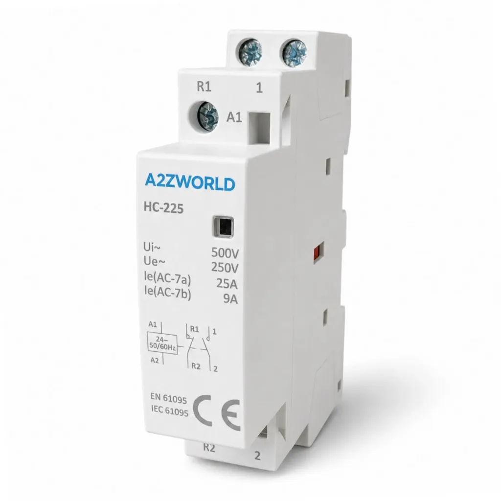 Teleruttore Contattore Modulare AC 2P 1M 25A Bobina AC 24V IP20 HC-225