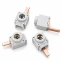 4 Pezzi Morsetti di Alimentazione per Barra di Alimentazione, Terminali di Derivazione per Pettine del Quadro Elettrico, 25mm2 4X2mm Fino a 63A