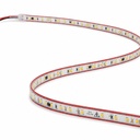 1 Metro Striscia Led 220V AC IP65, 10W/M 120SMD/M 1250LM/M, Trasparente Biadesivo Rosso Forte, Tagliabile Ogni 10cm, 10X5mm, Angolo 180°