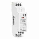 Relè Intermedio Modulare AC230V AC/DC24V, per Guida DIN, Indicatore LED, 1 Modulo, Contatti SPDT, per Automazione Quadri Elettrici