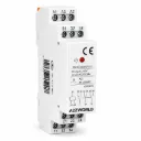 Relè Intermedio Modulare AC230V AC/DC24V, per Guida DIN, Indicatore LED, 1 Modulo, Contatti SPDT, per Automazione Quadri Elettrici