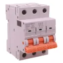 MCB Interruttore Magnetotermico Automatico Curva C 3P 3M 10000A AC 400V IP20 GYM9H, Accoppiabile Con Bobina di Sgancio GA01231 GA01232, Disponibili 16A 20A 25A 32A 40A 63A
