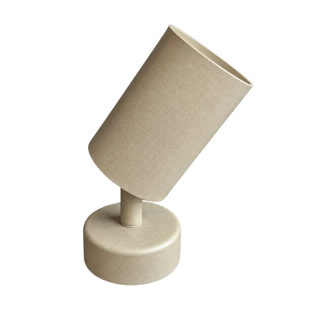 Faretto Porta Lampada GU10 Cilindro Orientabile, Montaggio Plafone Da Soffitto o Parete, Colore Bianco Nero Sabbia