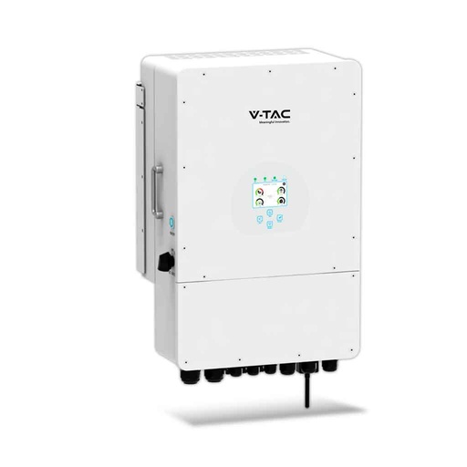 [FV11788] Inverter Fotovoltaico Deye Trifase Ibrido On-Grid/Off-Grid 6kW CEI 0-21 con Schermo LCD Touch a Colori, Smart Meter Integrato, WiFi e TA Inclusi Garanzia 10 Anni IP65 SKU-11788