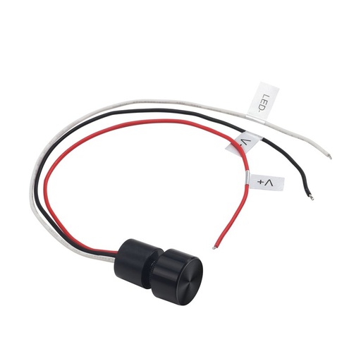 [CL2394] Micro Pulsante Illuminazione LED Regolabile Interruttore con Funzione Dimmer e Memoria Input 12V-24VDC Output 12-24VDC Corrente 4A Impermeabile IP65 30cm