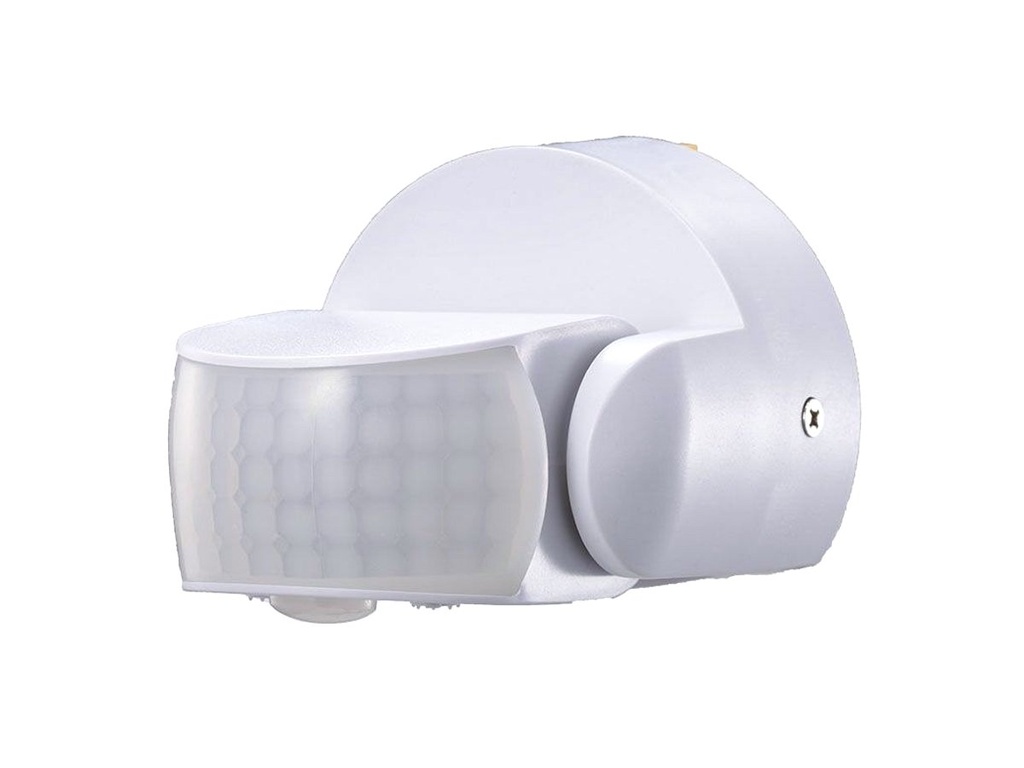 [CL6611W] Sensore di Movimento Infrarossi IP65 Colore Bianco Montaggio a Parete Soffitto Snodabile a 180° SKU-6611