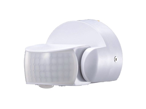 [CL6611W] Sensore di Movimento Infrarossi IP65 Colore Bianco Montaggio a Parete Soffitto Snodabile a 180° SKU-6611