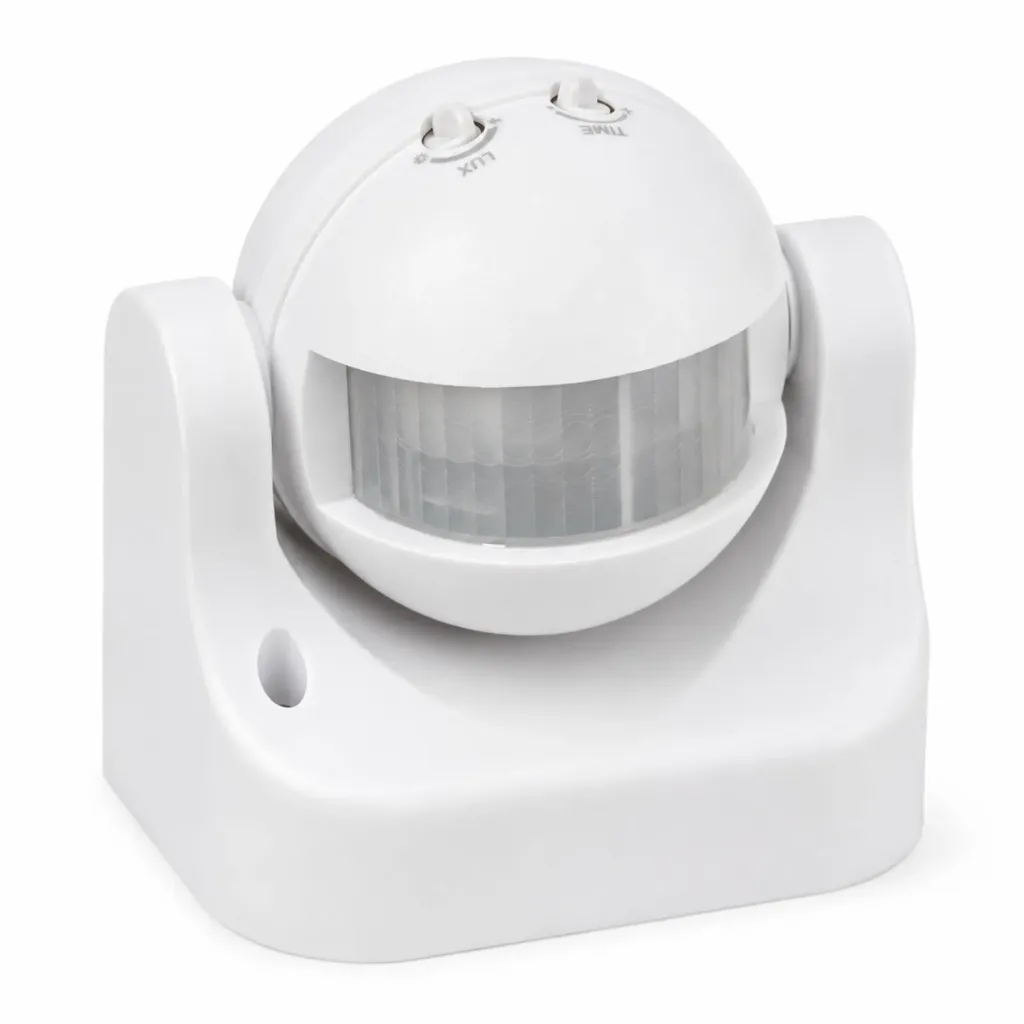 [CL1920] Sensore di Movimento PIR da Muro, 220V, 1200W Max, IP44, Orientabile 180°