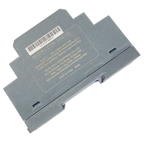 [MW-DDR-30G-12] MW MEAN WELL DDR-30G-12 Convertitore tipo DC-DC per Guida DIN Input 9-36V Output 12V 2,5A 30W