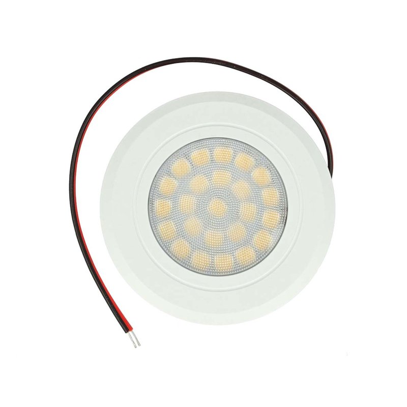 Mini Faretto Led Da Incasso Touch Dimmer Controllo Carcassa Bianca DC12V DC24V 3W Foro 55mm D68X15mm