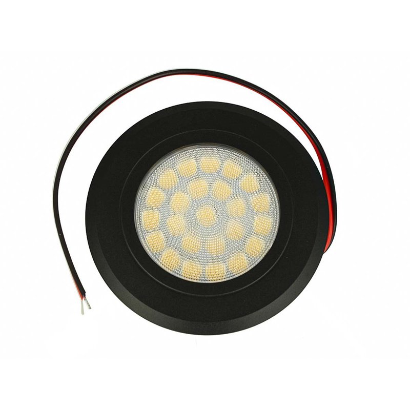 Mini Faretto Led Da Incasso Touch Dimmer Controllo Carcassa Nera DC12V DC24V 3W Foro 55mm D68X15mm