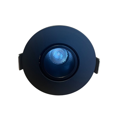 [FP05060BC] Mini Faretto Led Da Incasso Rotondo, Carcassa Nera 3000K, 5W 360LM 220V, Ø60*53mm, Foro 45mm, Angolo 24° IP20