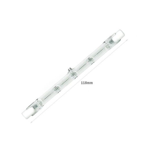[RS7118-120W] 2 PZ Lampade Alogene Dimmerabili R7S 118mm 120W 2215lm Bianco Caldo 2800K