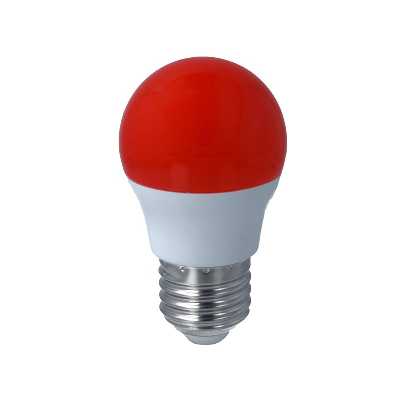 Lampada A Led E27 G45 4W 220V Colore Rosso