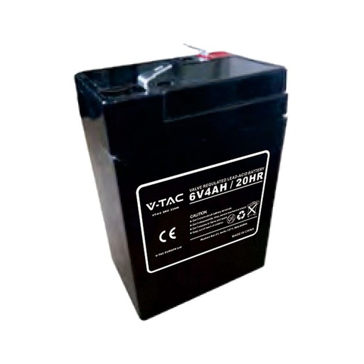 [CM23448] Batteria al Piombo Acido 6V 4Ah per Allarmi, Videosorveglianza, UPS Terminali T1 70*47*101mm SKU-23448
