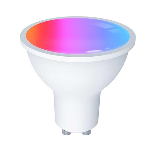 [MU11005] Lampadina Matter LED Wifi Smart Multicolore RGB Dimmerabile Lampada Faretto GU10 4,7W 400Lm App Compatibile con Amazon Alexa e Google Home
