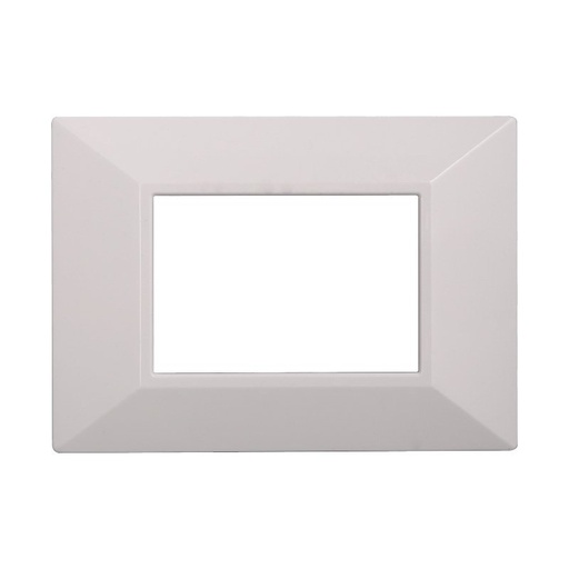 [BAN90301] Placca Piramide Serie Moon 3P Colore Bianco Compatibile Con Bticino Axolute