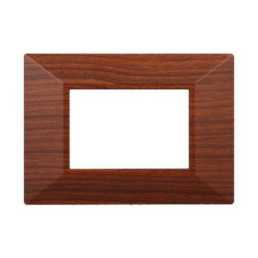 [BAN90303] ETTROIT Placca Piramide Serie Moon 3P Colore Radica Compatibile Con Bticino Axolute