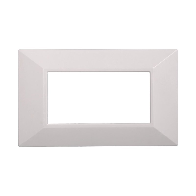 Placca Piramide ETTROIT Serie Moon 4 Posti/Moduli 504 Compatibile Con Bticino Axolute