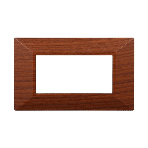[BAN90403] ETTROIT Placca Piramide Serie Moon 4P Colore Radica Compatibile Con Bticino Axolute