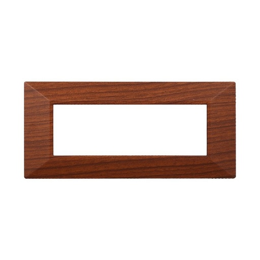 [BAN90603] ETTROIT Placca Piramide Serie Moon 6P Colore Radica Compatibile Con Bticino Axolute