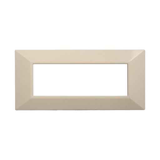 [BAN90609] ETTROIT Placca Piramide Serie Moon 6P Colore Sabbia Compatibile Con Bticino Axolute