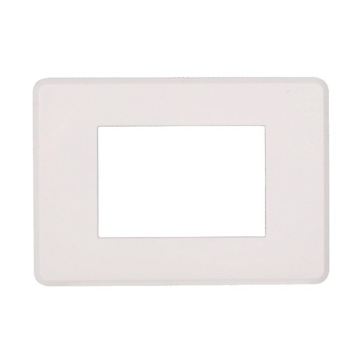 [BAN87301] ETTROIT Placca Slim Sottile 3P Serie Moon Colore Bianco Compatibile Con Bticino Axolute Air
