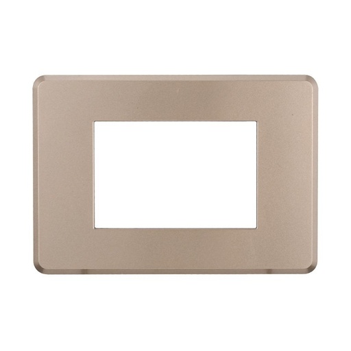 [BAN87310] ETTROIT Placca Slim Sottile 3P Serie Moon Colore Bronzo Compatibile Con Bticino Axolute Air