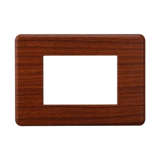 [BAN87303] Placca Slim Sottile 3P Serie Moon Colore Radica Compatibile Con Bticino Axolute Air