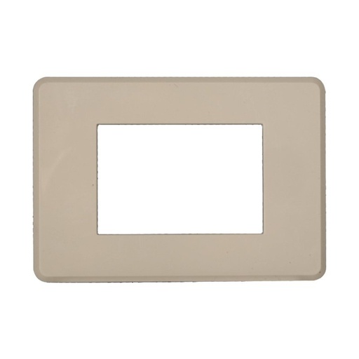 [BAN87309] ETTROIT Placca Slim Sottile 3P Serie Moon Colore Sabbia Compatibile Con Bticino Axolute Air