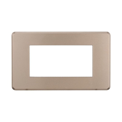 [BAN87410] ETTROIT Placca Slim Sottile 4P Serie Moon Colore Bronzo Compatibile Con Bticino Axolute Air