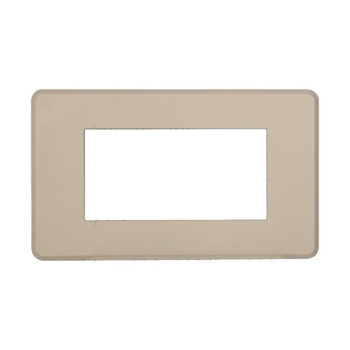 [BAN87409] ETTROIT Placca Slim Sottile 4P Serie Moon Colore Sabbia Compatibile Con Bticino Axolute Air