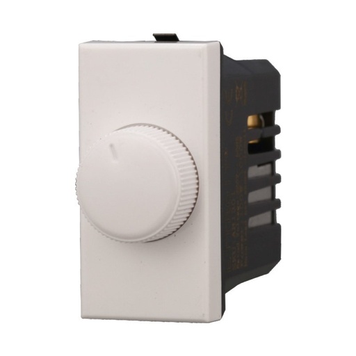 [BAB1301] ETTROIT Regolatore Dimmer A Manopola 220V 100-1000W Colore Bianco Compatibile Con Bticino Axolute
