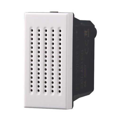 [BAB1501] Ronzatore 220V 6A Colore Bianco Compatibile Con Bticino Axolute