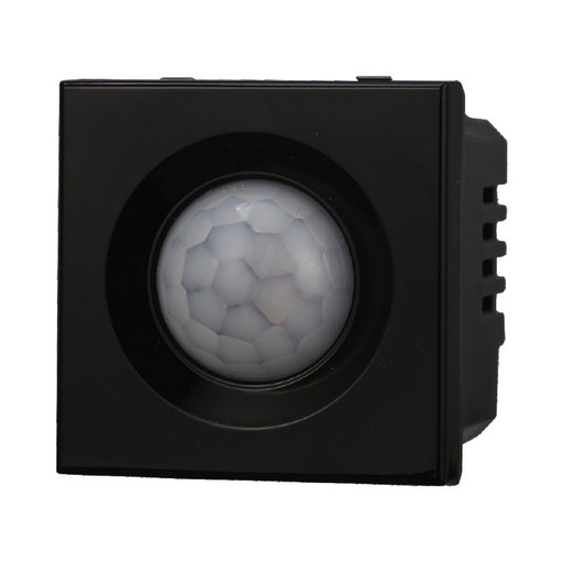 [BAN1801] ETTROIT Sensore Movimento PIR Timer 2P 2M Colore Nero Compatibile Con Bticino Axolute