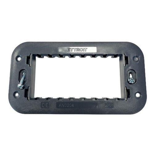 [BAN0204] Supporto 4P Serie Moon 4 Posti Per Scatole 504 Compatibile Con Bticino Axolute