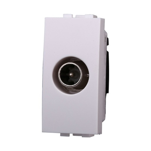 [BLB2253] ETTROIT Connettore Presa TV Passante Maschio Colore BIANCO Compatibile Con Bticino Living Light