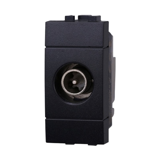 [BLN2253] ETTROIT Connettore Presa TV Passante Maschio Colore Nero Compatibile Con Bticino Living International