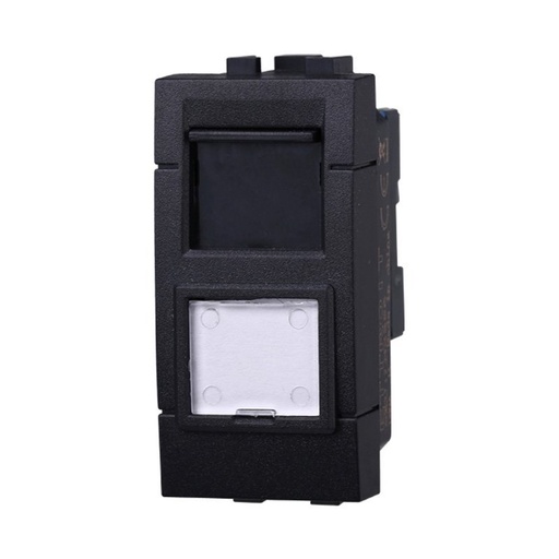 [BLN2355] ETTROIT Connettore Rete Presa Dati RJ45 CAT5E Colore Nero Compatibile Con Bticino Living International
