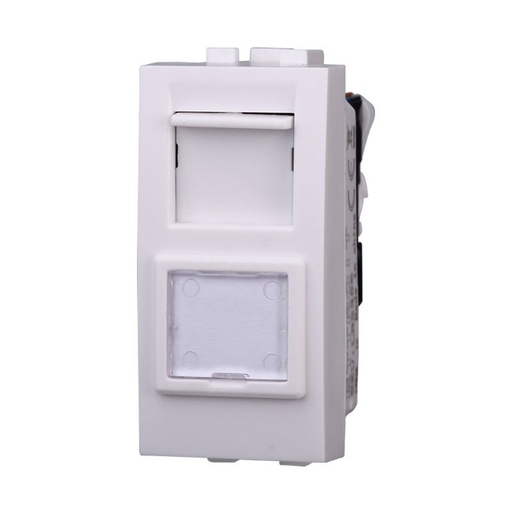 [BLB2356] ETTROIT Connettore Rete Presa Dati RJ45 CAT6 Colore BIANCO Compatibile Con Bticino Living Light