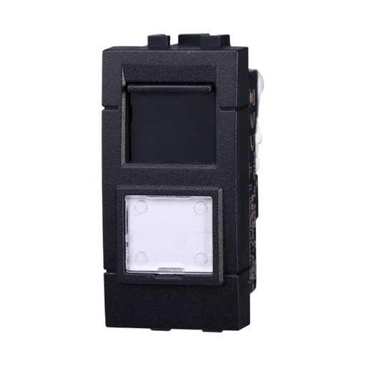 [BLN2356] ETTROIT Connettore Rete Presa Dati RJ45 CAT6 Colore Nero Compatibile Con Bticino Living International